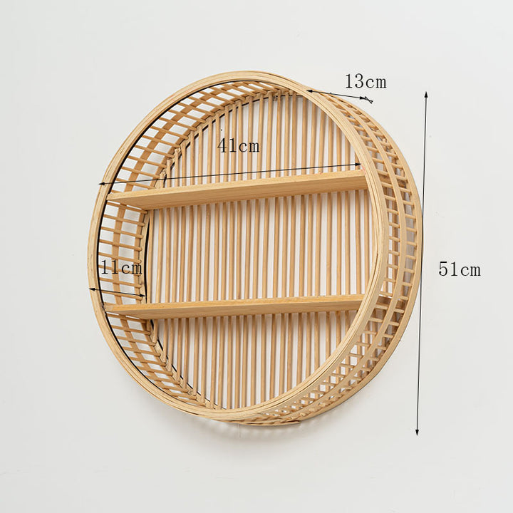 Wandregal Aus Natürlichem Rattan Karnz