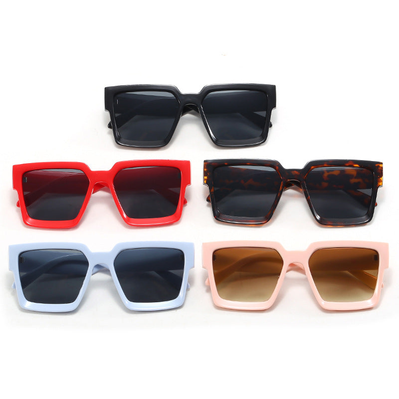 Damen Oversized Sonnenbrille mit modischem Transparentrahmen Karnz