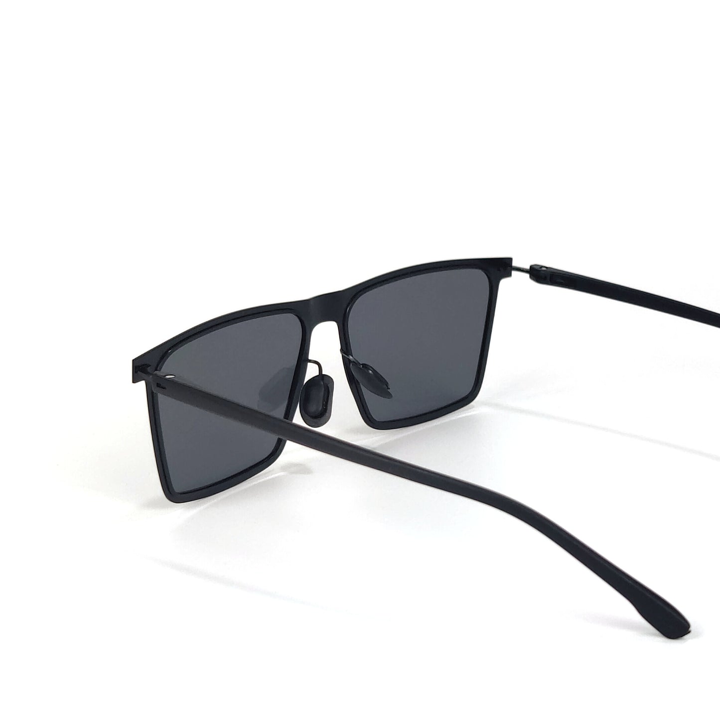 Herren moderne rechteckige Sonnenbrille Karnz