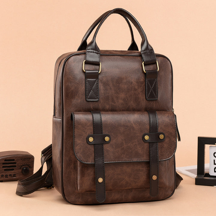 Vintage Leder Multifunktionaler Rucksack Karnz