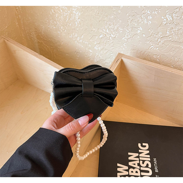 WoHerzförmige Schleifen-Clutch Tasche Karnz