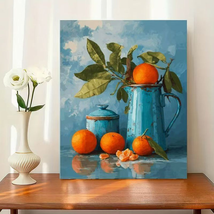 Florale Teezeit Wandkunst Karnz