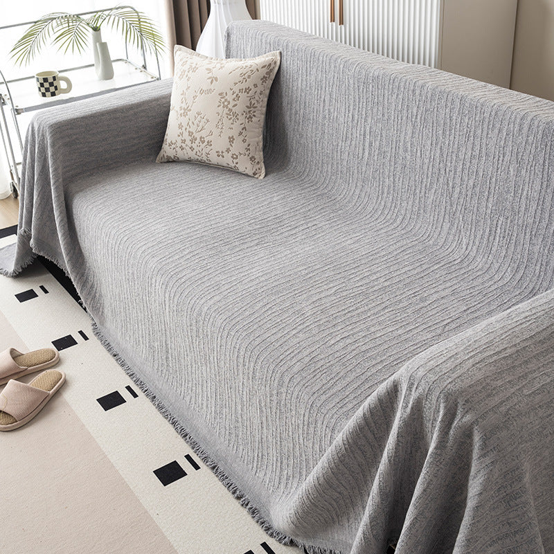 Weiches Textursofa-Wurfdecke