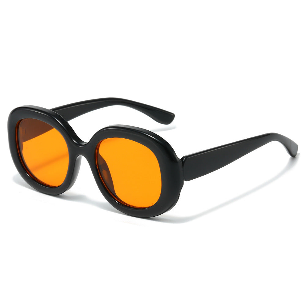 Modebewusste Retro-inspirierte runde Sonnenbrille Karnz