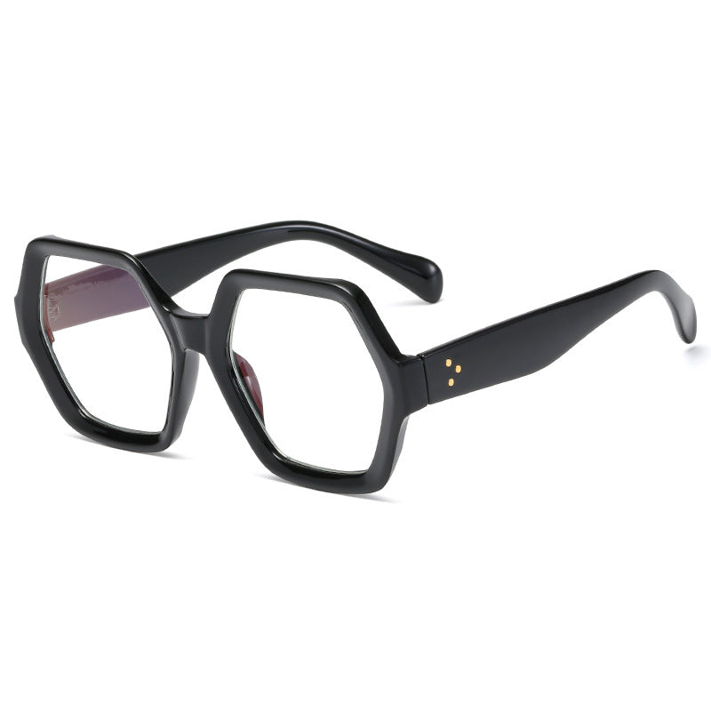 Damen geometrische Lesebrille im markanten Wabenrahmen-Design Karnz