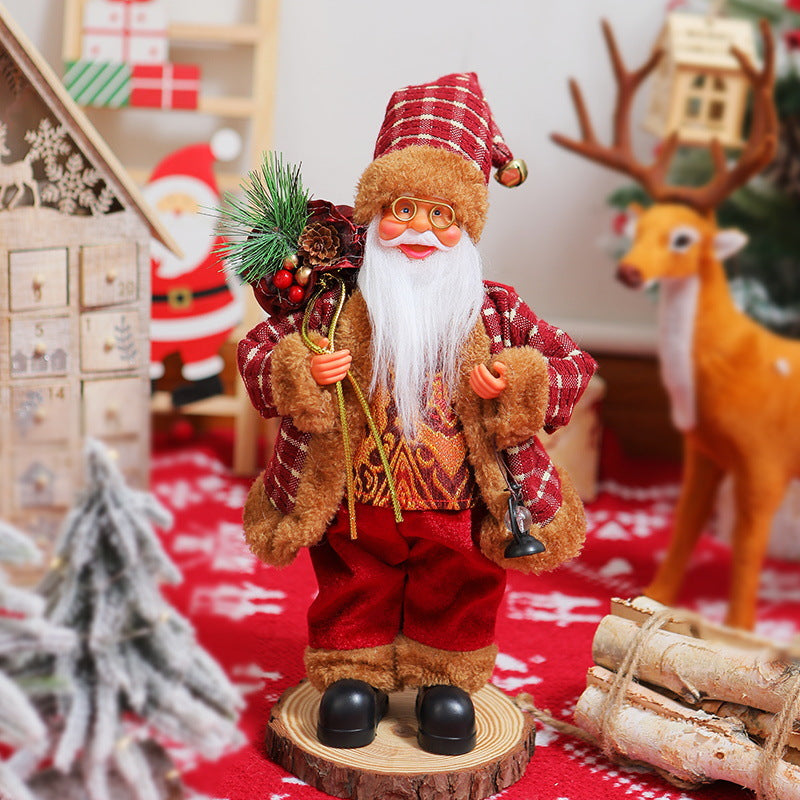 Nostalgische Weihnachtsmann Dekoration Karnz