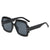 Damen Modische Oversized-Sonnenbrille mit animalischem Muster Karnz