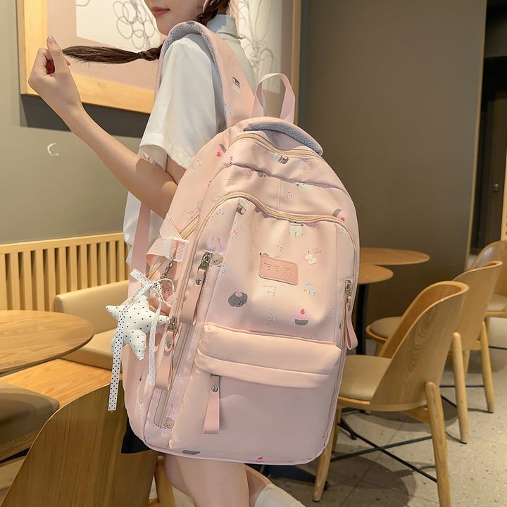 Verspielt Illustrierter Rucksack Karnz 1791205930