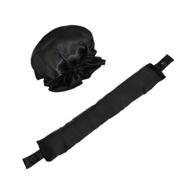 Seiden-Schlafhaube und Haarschutz-Wickel