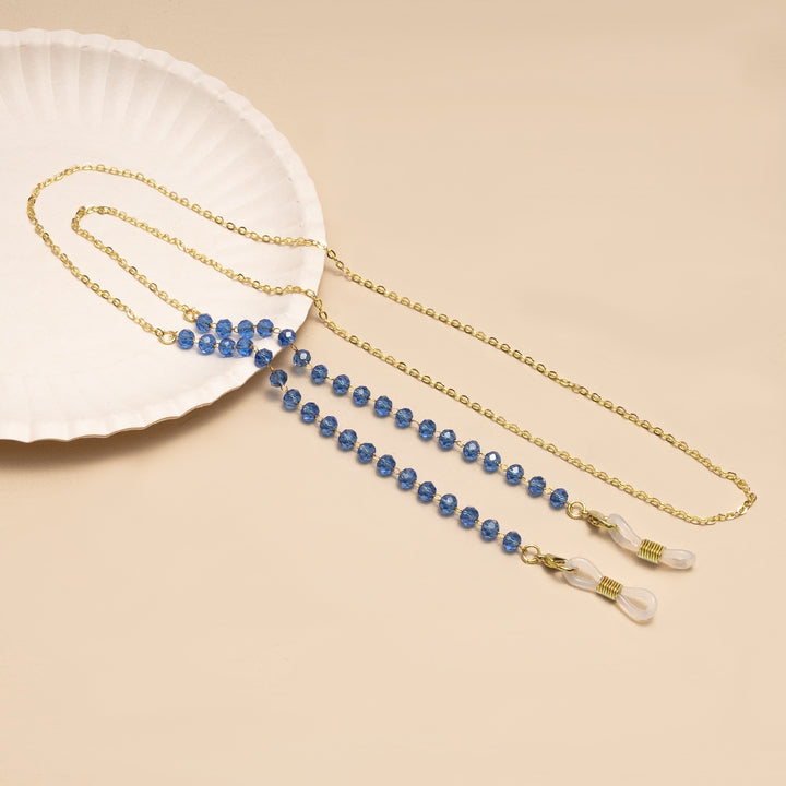 Elegante Perlen Brillen Kette Karnz