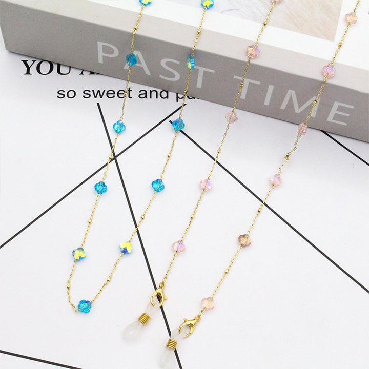 Elegante, kristallgestaltete Brillenband Karnz