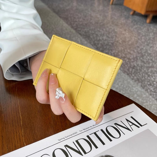 Woven Leather Card Holder Karnz