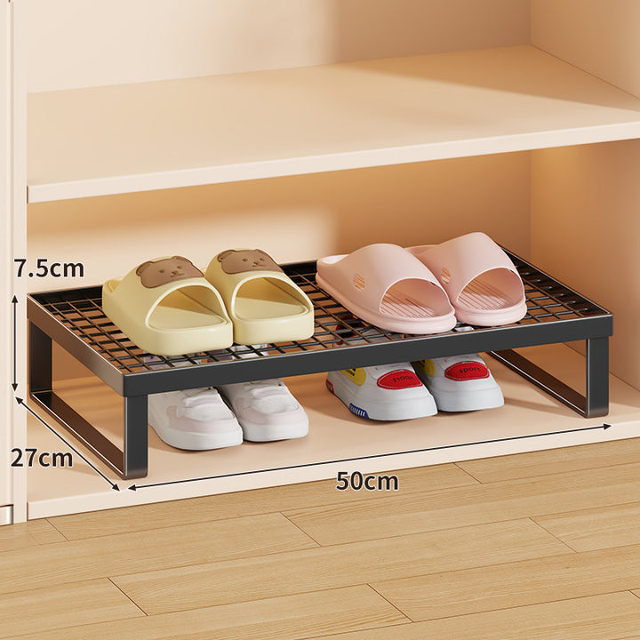 Stapelfähiger Mesh-Top Schuhregal Riser Organizer