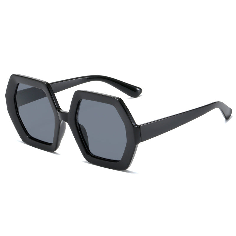 Damen hexagonale Sonnenbrille mit komfortablem Rahmen Karnz
