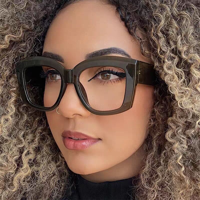 Damen Designer-Brille im modernen quadratischen Stil Karnz