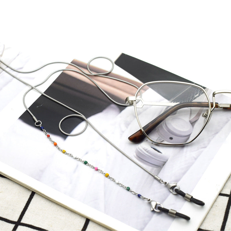 Bunte Perlenbrille Kette Karnz 1786692390