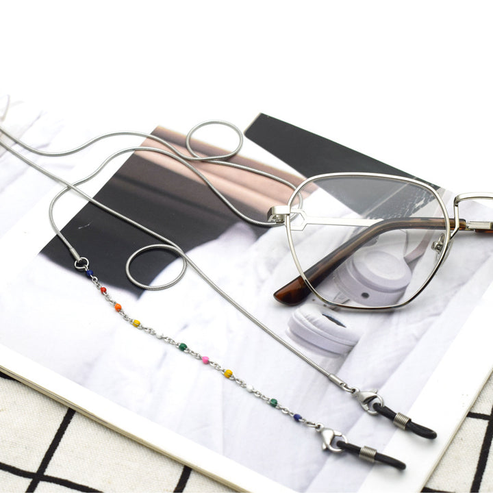Bunte Perlenbrille Kette Karnz 1786692390