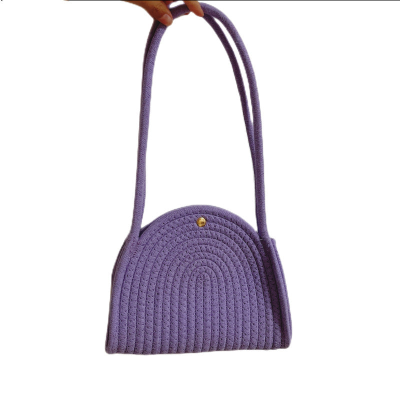 Damen modische Schultertasche mit geripptem Design Karnz