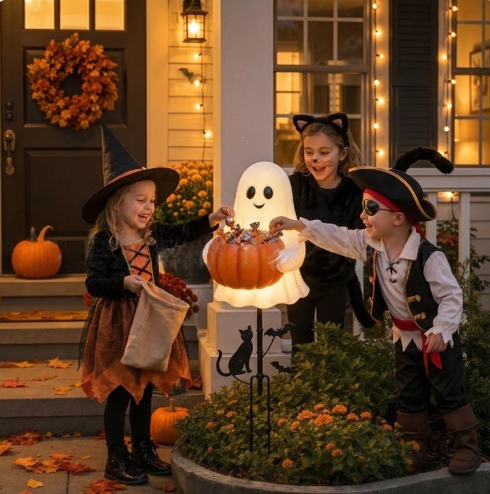 Dekorativer Halloween-Geist Gartenstecker Karnz