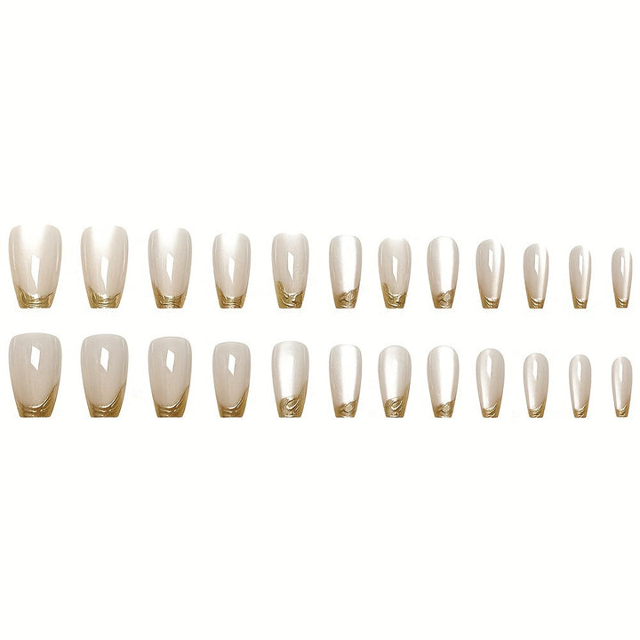 Luxurious Glossy Nail Extensions
