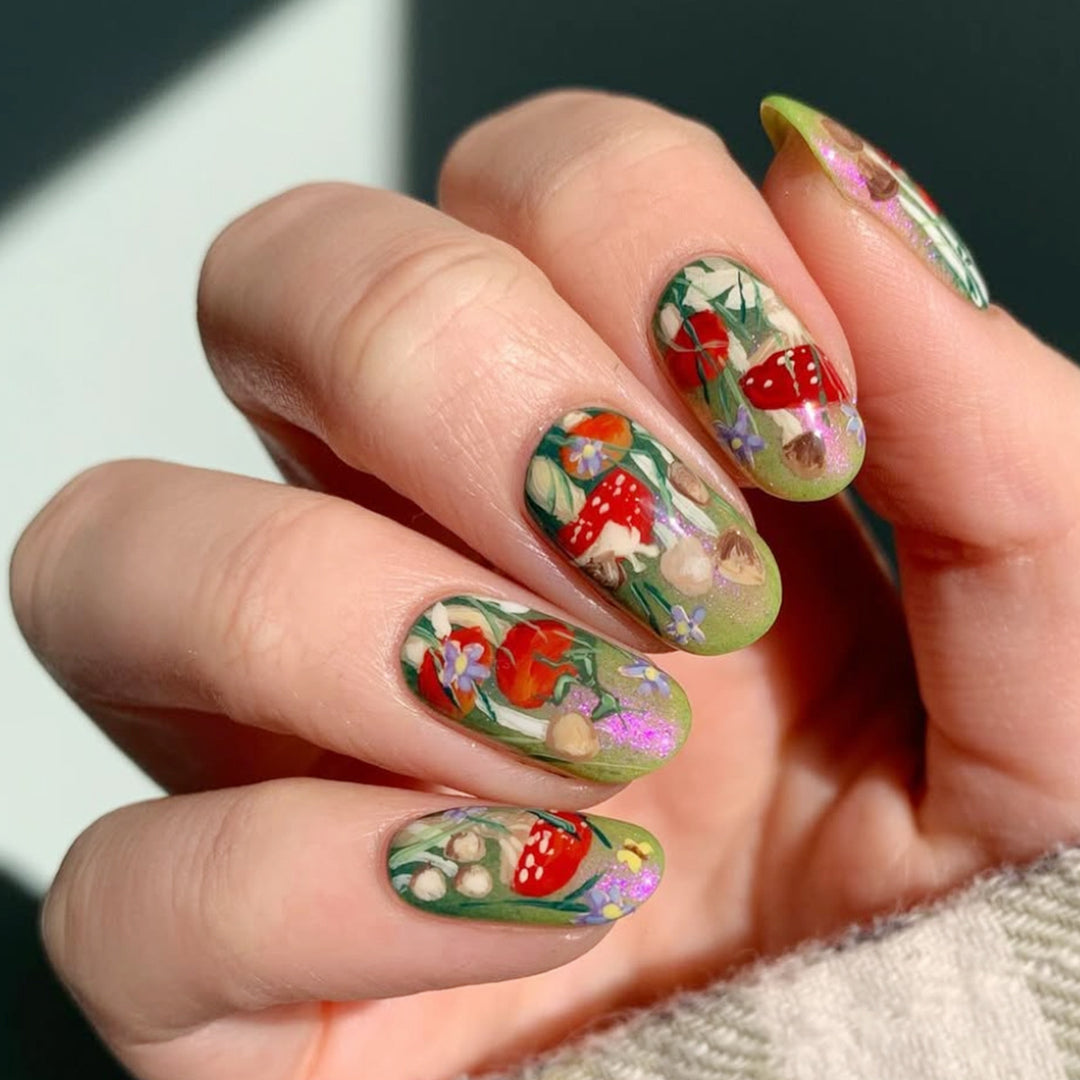 Florale Garten 3D Nail Art Extensions Karnz
