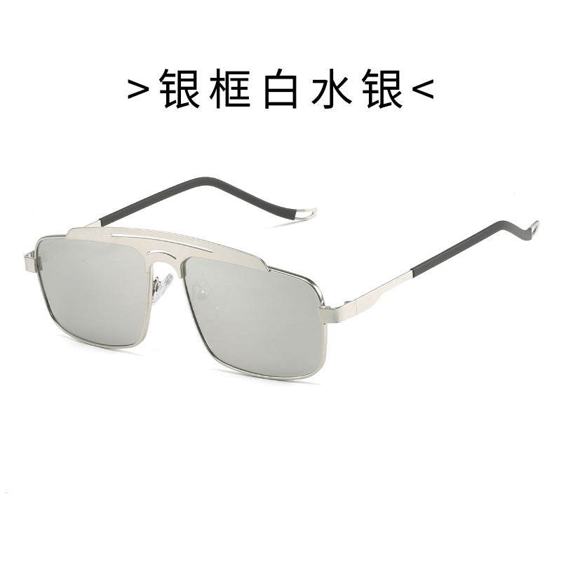 Damen Modische Brille mit schmalem Metallrahmen Karnz