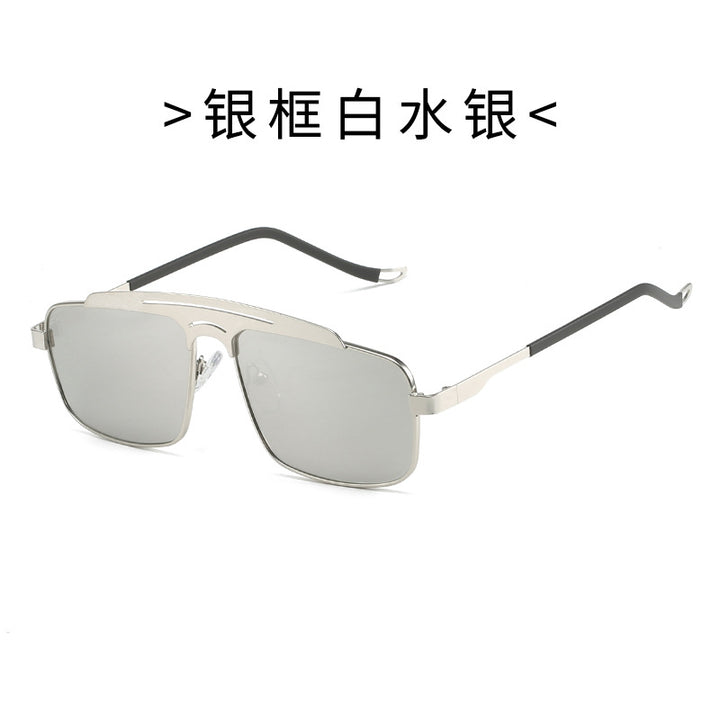Damen Modische Brille mit schmalem Metallrahmen Karnz