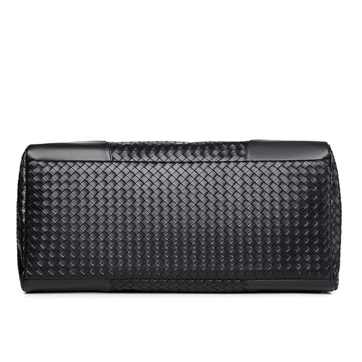 Geflochtene Leder Wochenender Duffel Bag Karnz
