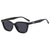 Damen stylische Sonnenbrille im modernen Design mit breitem Rahmen Karnz