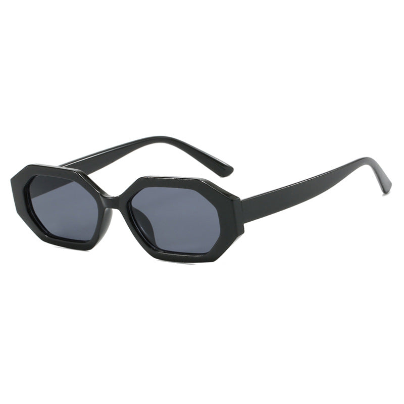 Damen auffällige Sonnenbrille im modernen achteckigen Design Karnz