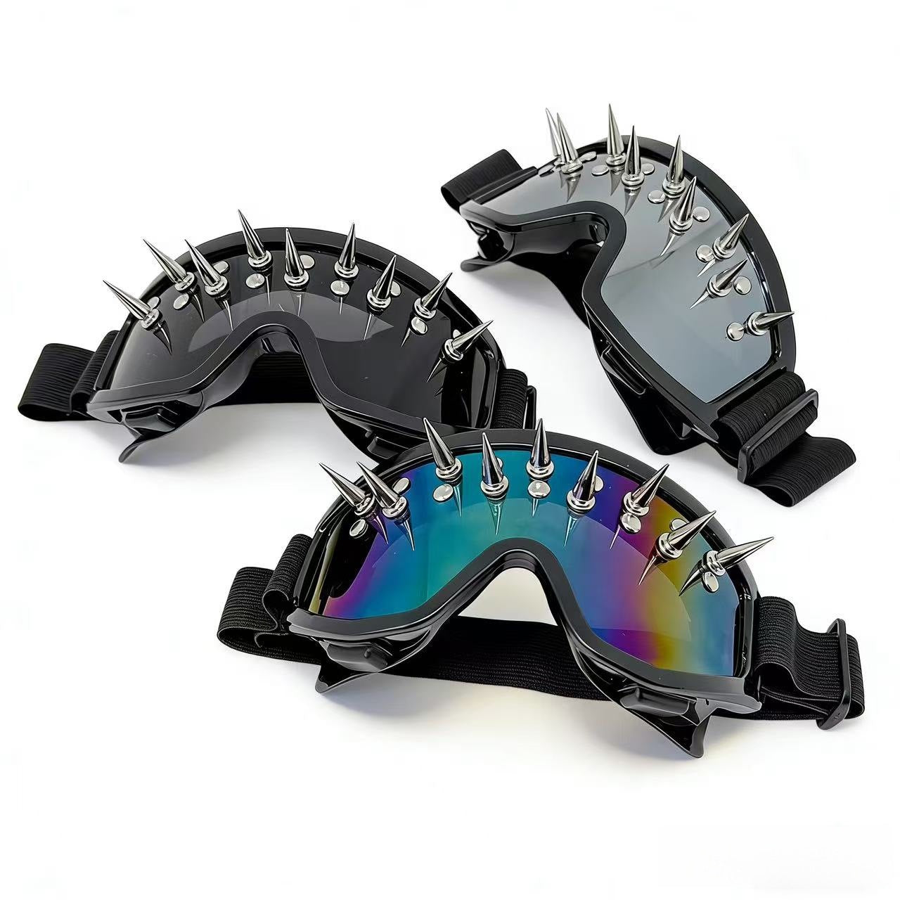 Damen Sportliche Schutzbrille mit Punk-inspiriertem Design Karnz