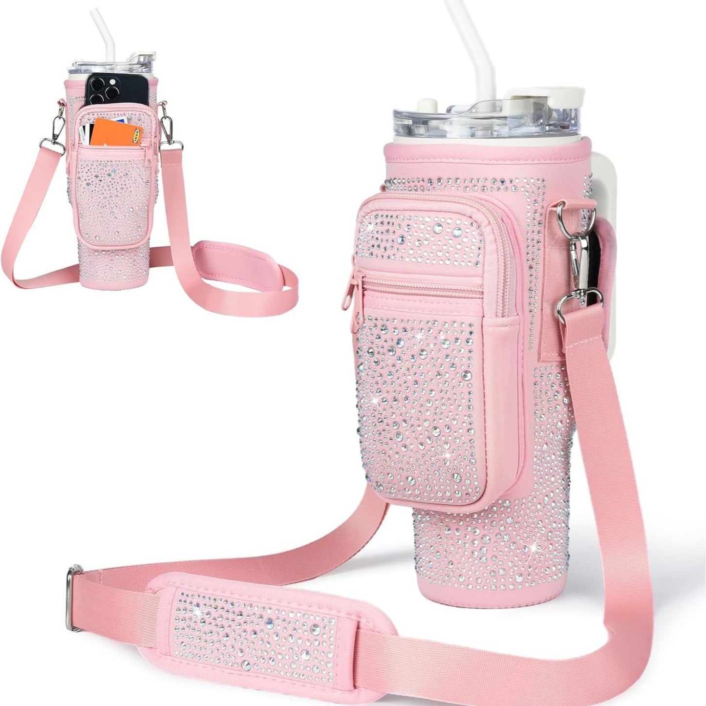 Damen Isolierflasche mit vielseitiger Tragetasche Karnz