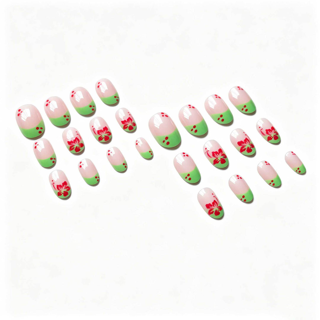 Florales Akzent Nageldesign