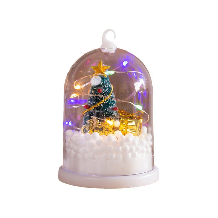 Deko-Laterne mit Weihnachtsmotiv