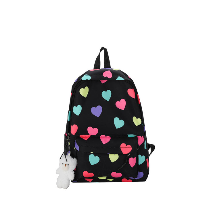 Herzgemusterter Freizeitrucksack Karnz
