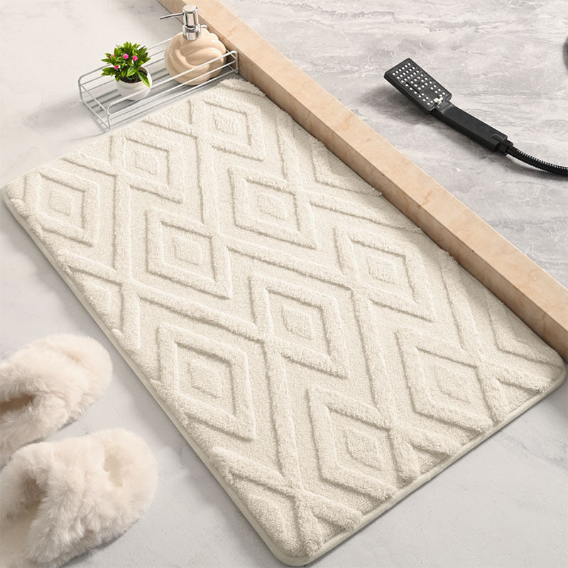 Luxuriöse Badmatte mit Diamantmuster