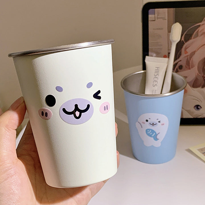 Keramiktasse mit Fröhlichem Tiermotiv Karnz