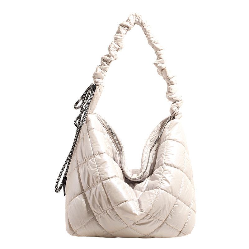 Gepolsterte Puffer Schultertasche