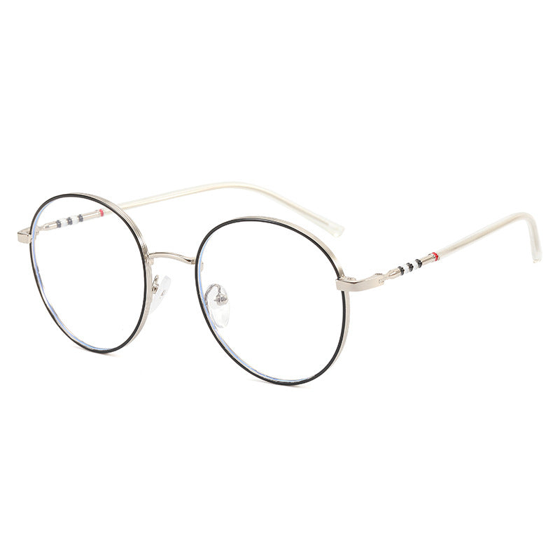 Damen modische runde Sonnenbrille mit elegantem Metallrahmen Karnz