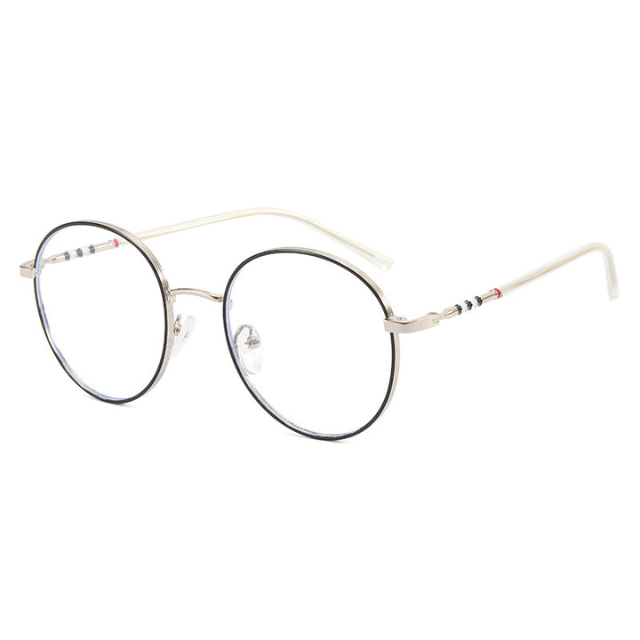 Damen modische runde Sonnenbrille mit elegantem Metallrahmen Karnz
