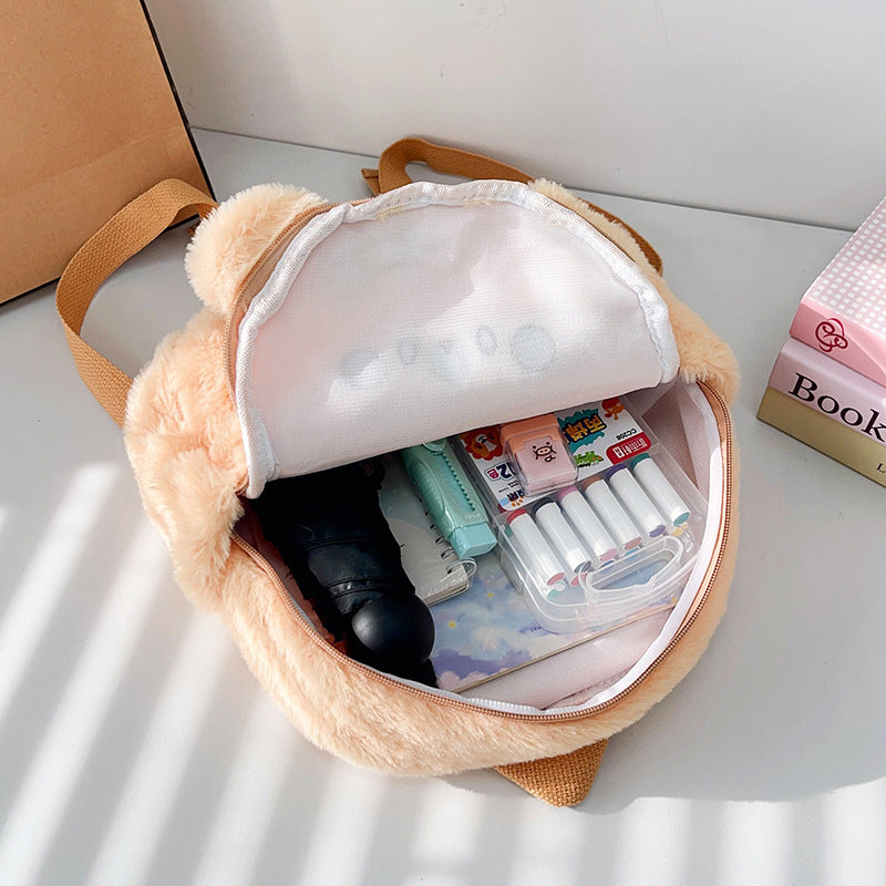 Plüsch Rucksack mit Süßem Bärenmotiv Karnz