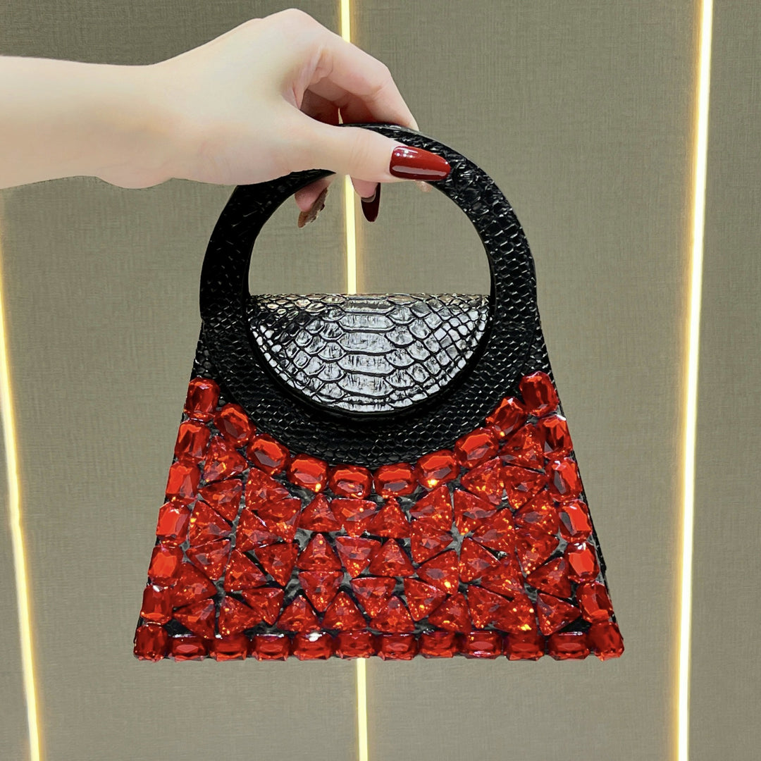 Rhinestone-besetzte Handtasche für den Abend