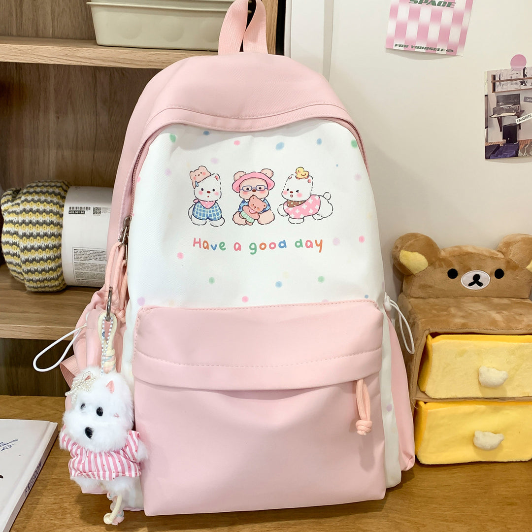 Verspielt illustrierter Tagesrucksack