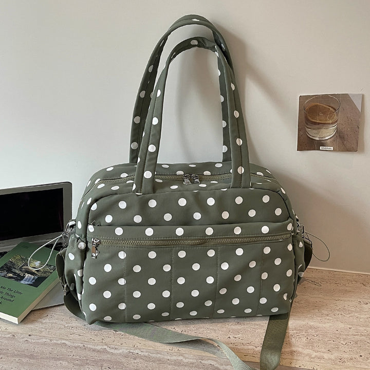 Stylische gepunktete Sporttasche