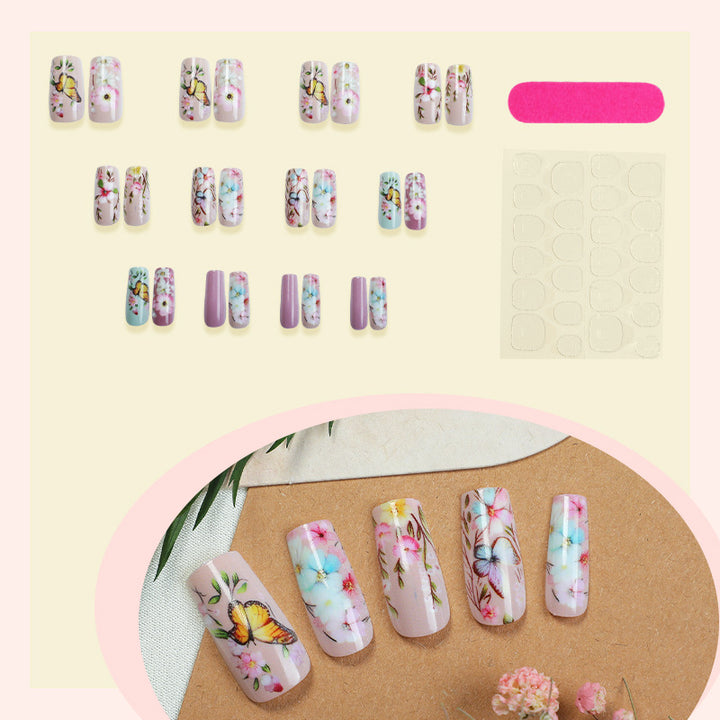 Floral Art Press-On Nägel Set Karnz