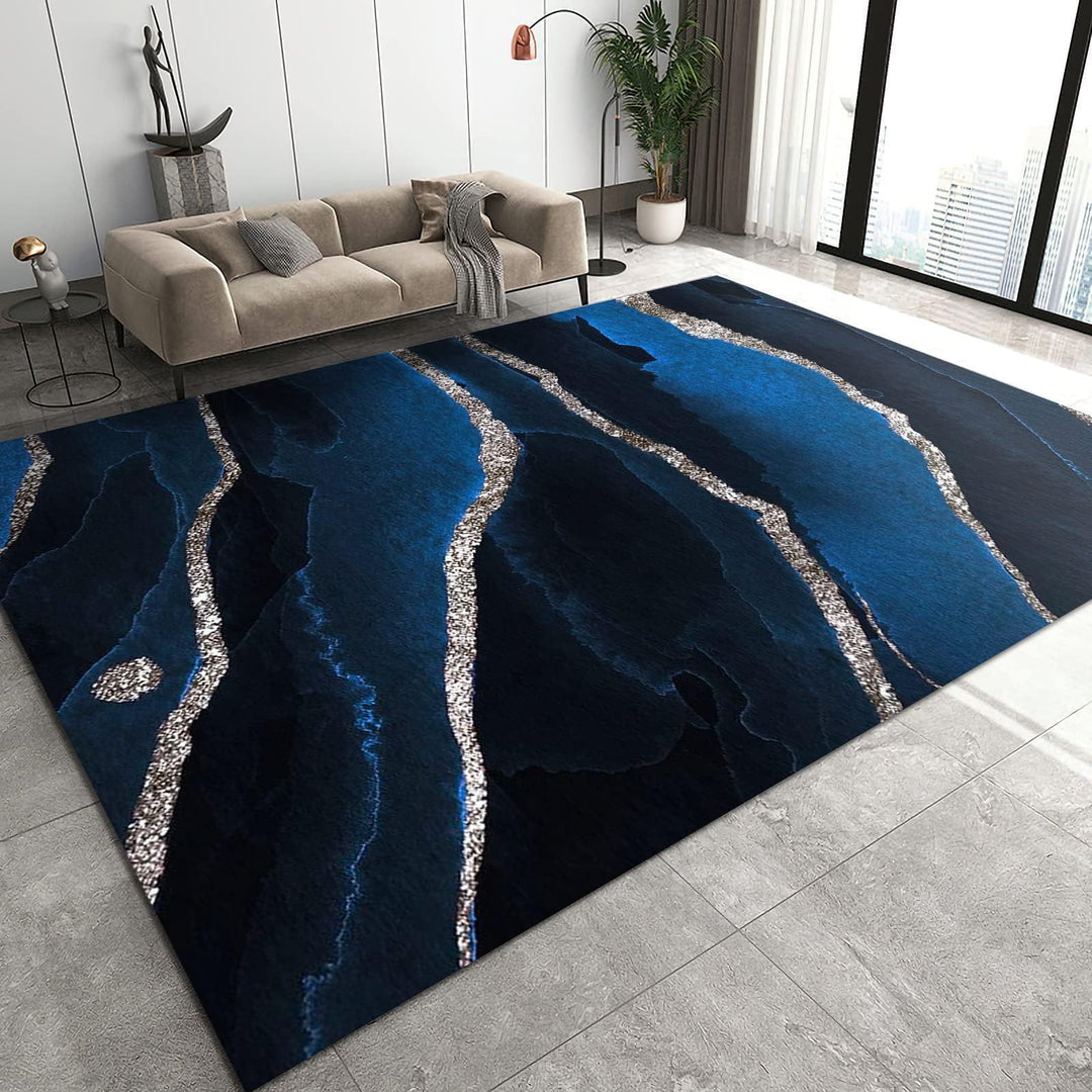 Luxuriöser marmor-inspirierter Teppich