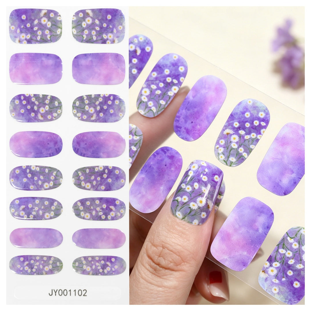 Blumendesign-Nagelwraps