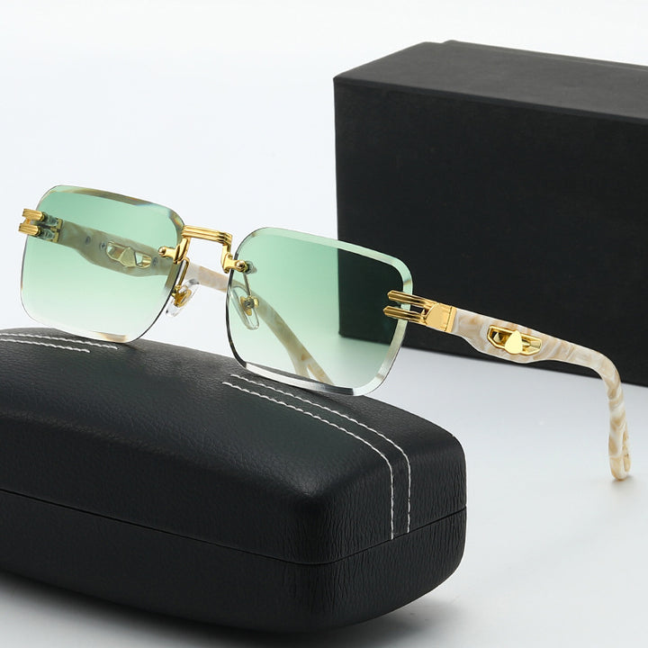 Damen stilvolle quadratische Korrektionsbrille Karnz