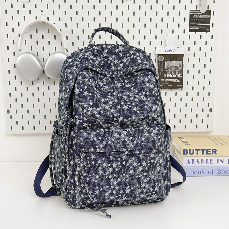 Geräumiger Rucksack mit Sternmuster Karnz