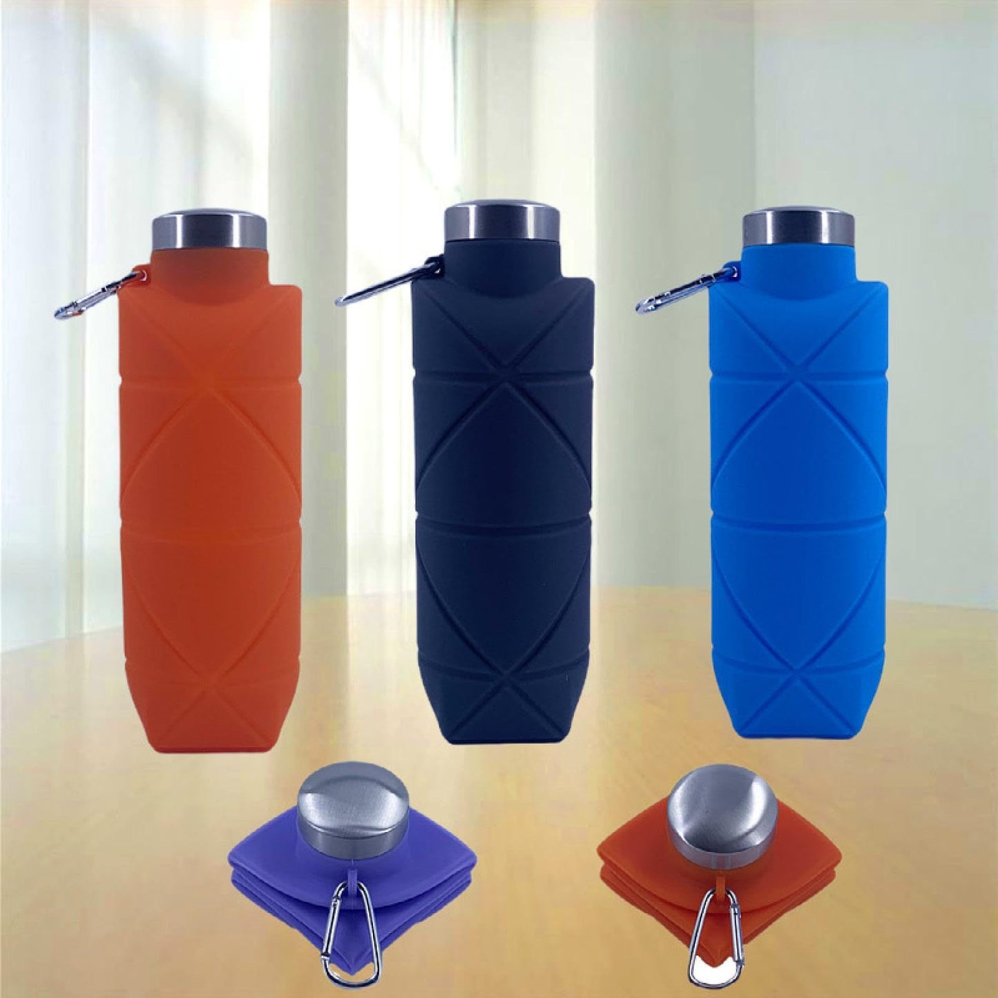 Damen faltbare Silikon Trinkflasche Karnz